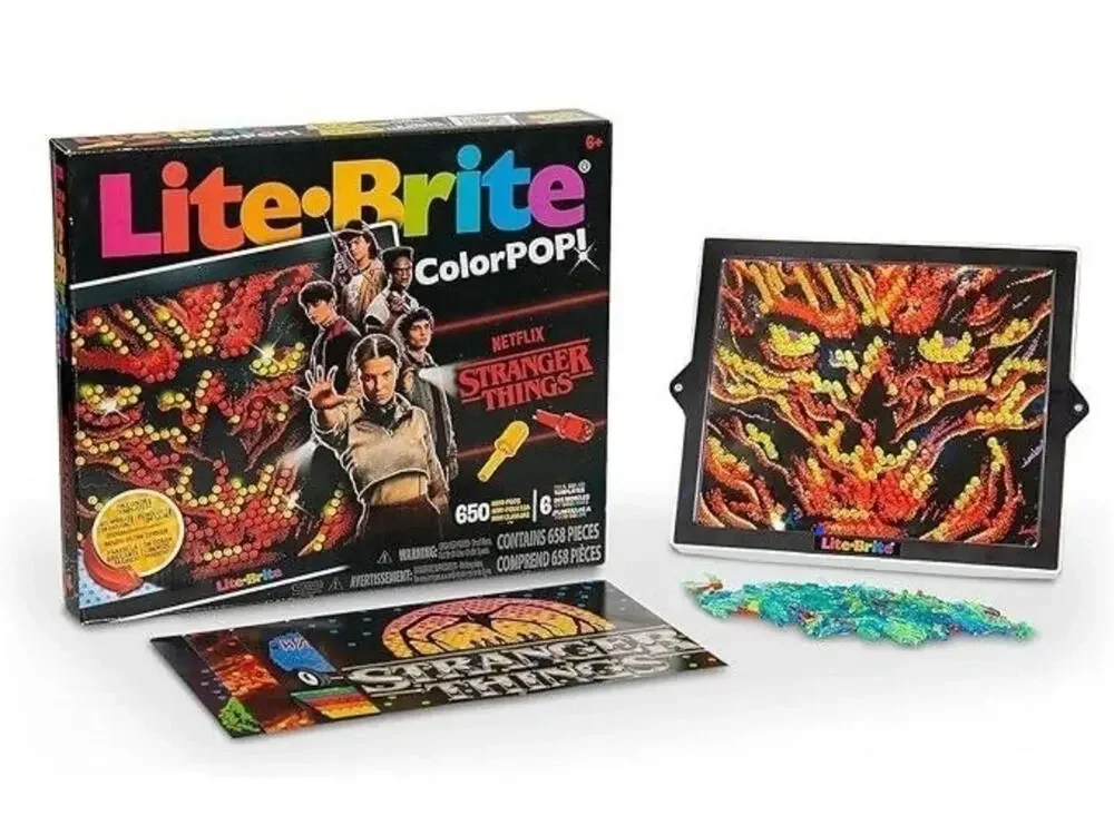 Stranger Things Lite-Brite ColorPop Netflix Edition 650 Mini-Pegs Eleven NIB